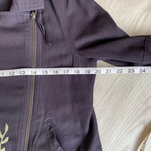 KENSIE Embroidered Asymmetrical Jacket Square Neck, Navy Blue - Picture 7 of 15